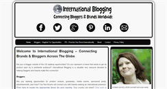 Desktop Screenshot of internationalblogging.com